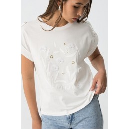 Camiseta tiffosi blanca con...