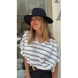 Jersey rayas blanco con...