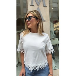 Camiseta morgan blanca con...
