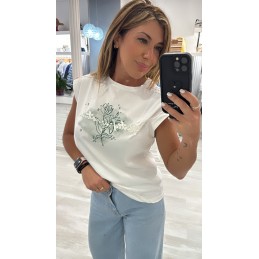 Camiseta tiffosi blanca s/m...
